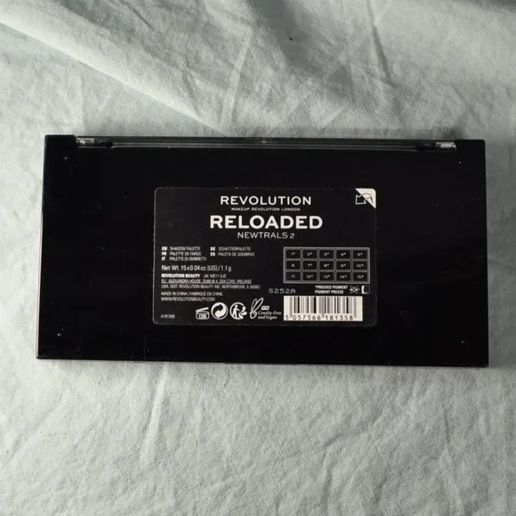THREE eyeshadow palettes UNUSED Revolution london newtrals 2, blackout (C66)
